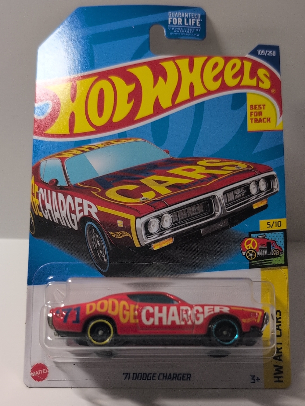 Hot Wheels 71 Dodge Charger HW Art Cars Mattel NEW Ships In Box